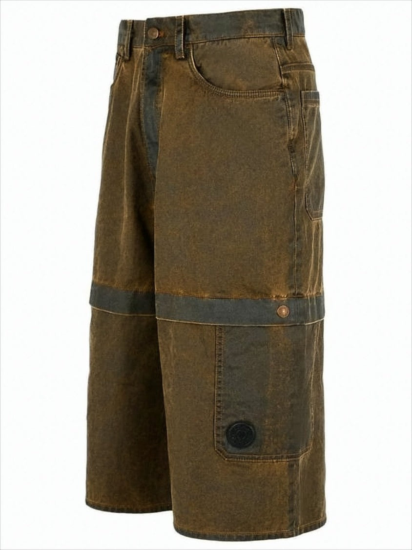 Rugged Brown Shorts with Cargo Pockets