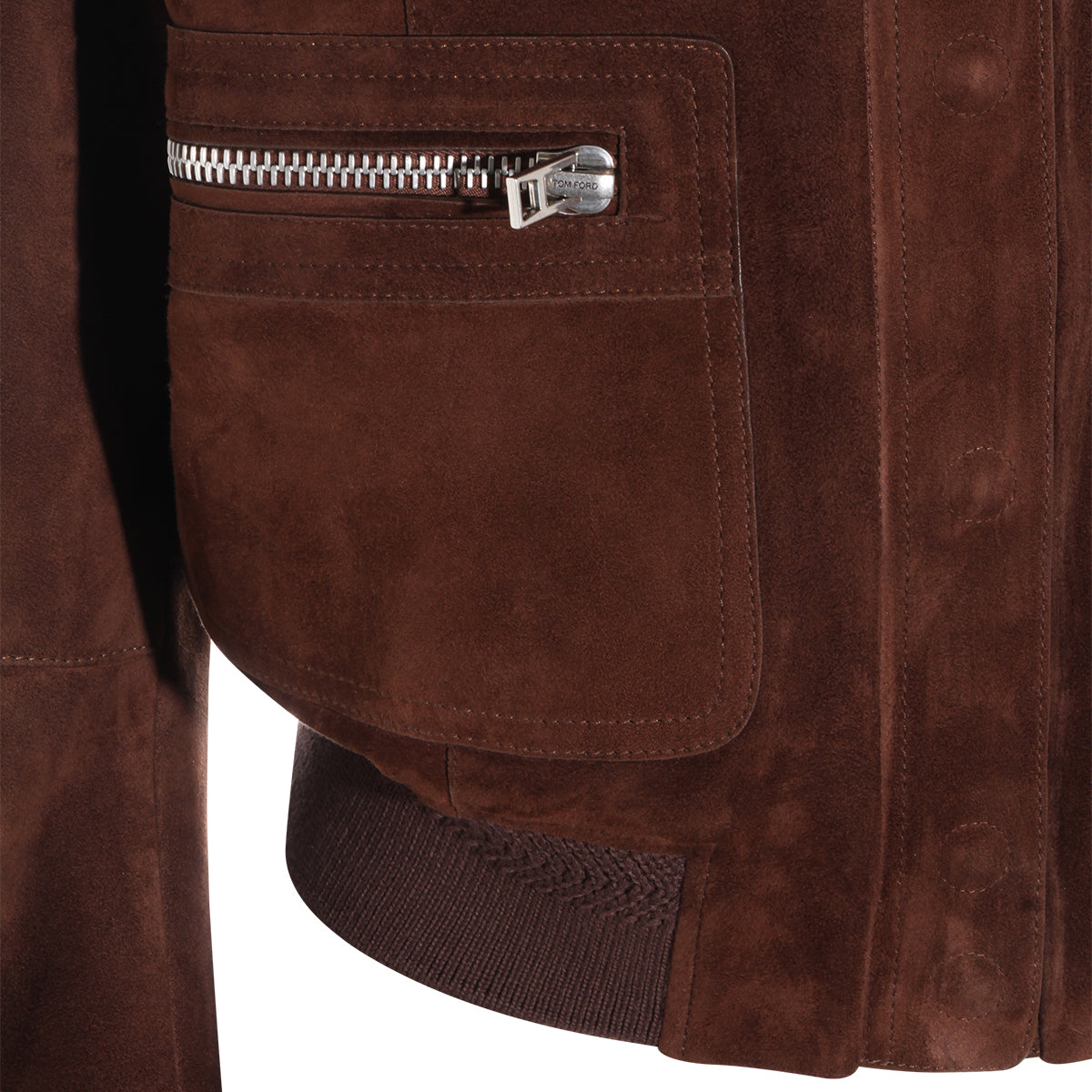 Brown Suede Cropped Jacket