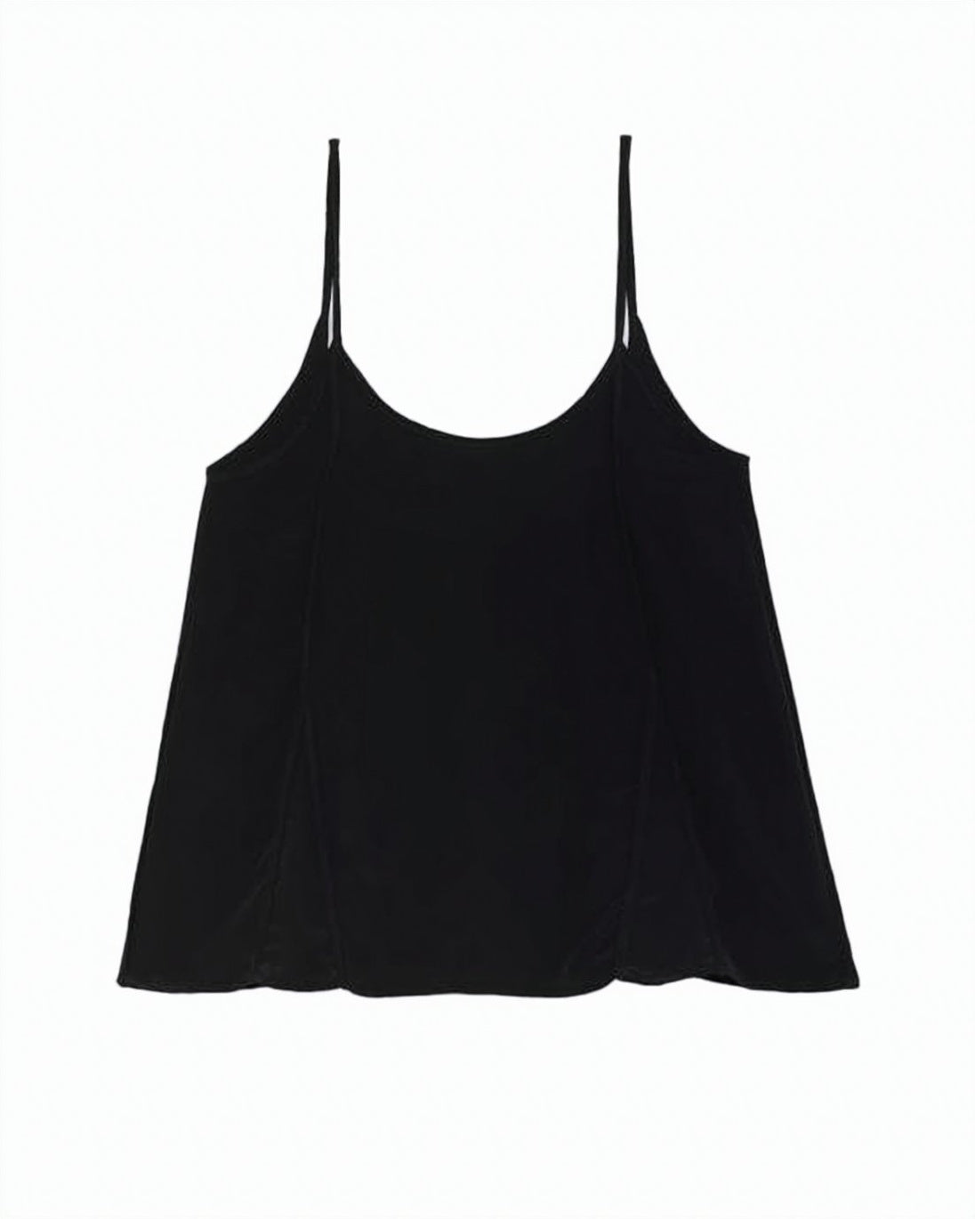 White Silk Sleeveless Spaghetti Strap Top