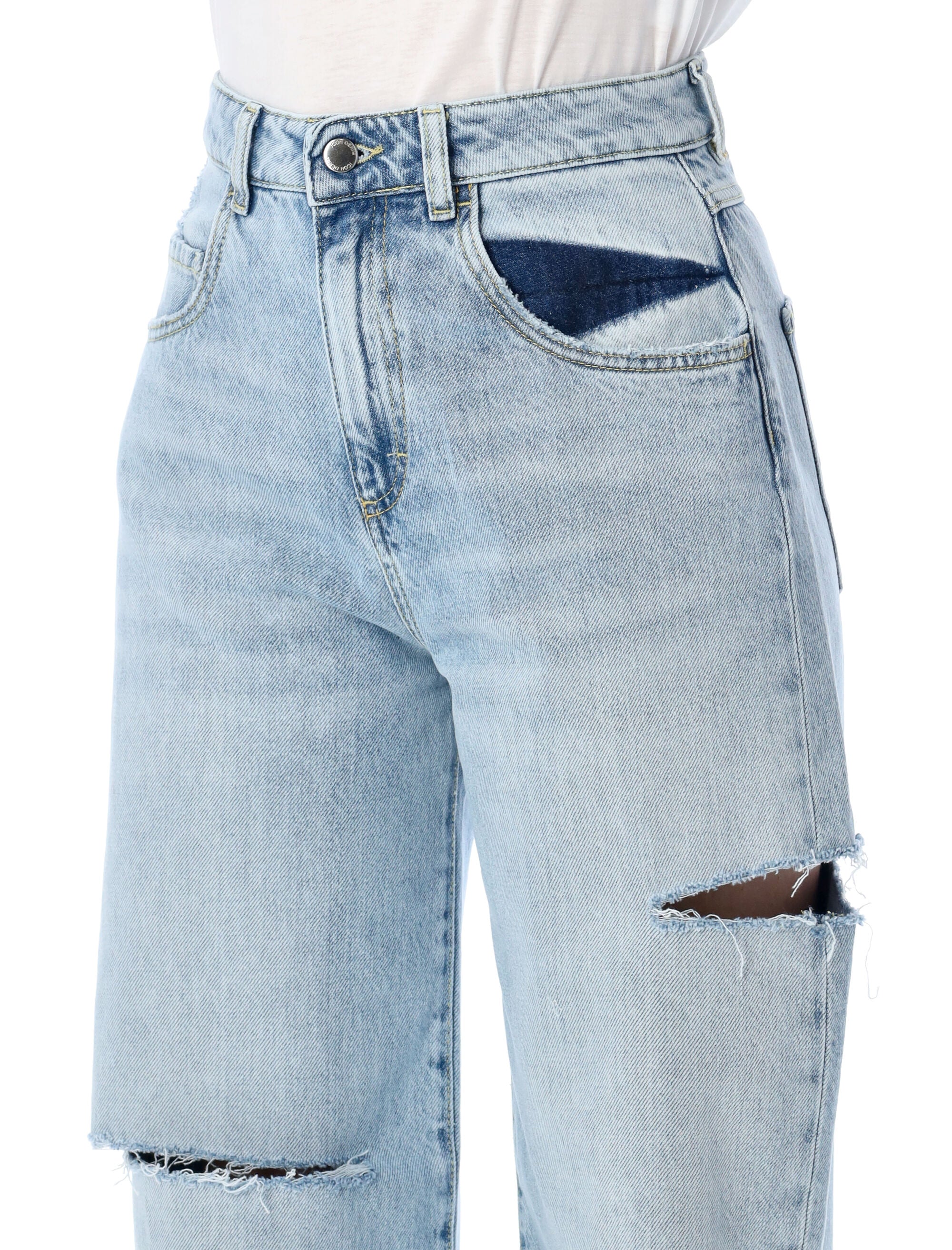 Poppy Wide-Leg Cotton Jeans