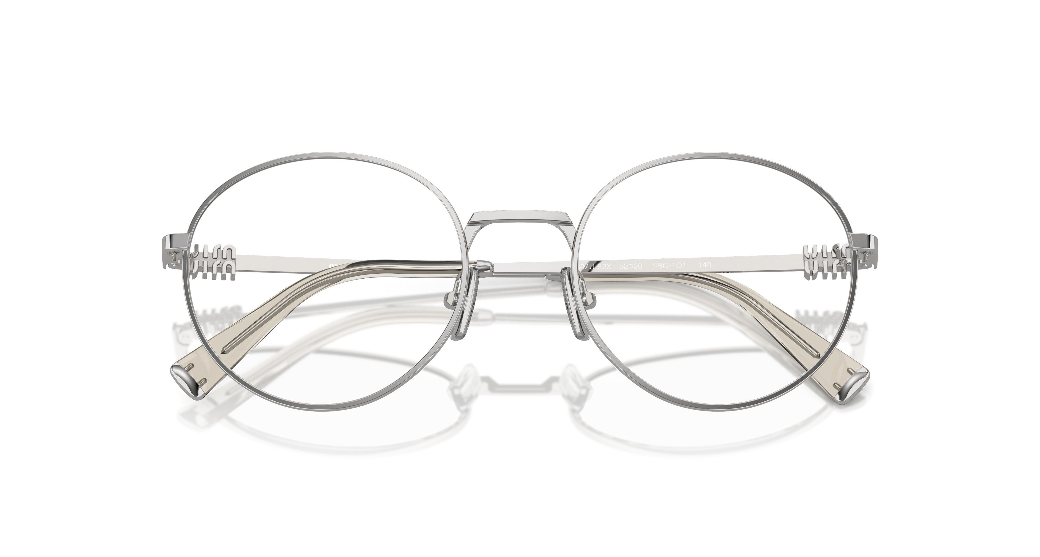 0mu 52xv Round Metal Frame Sunglasses