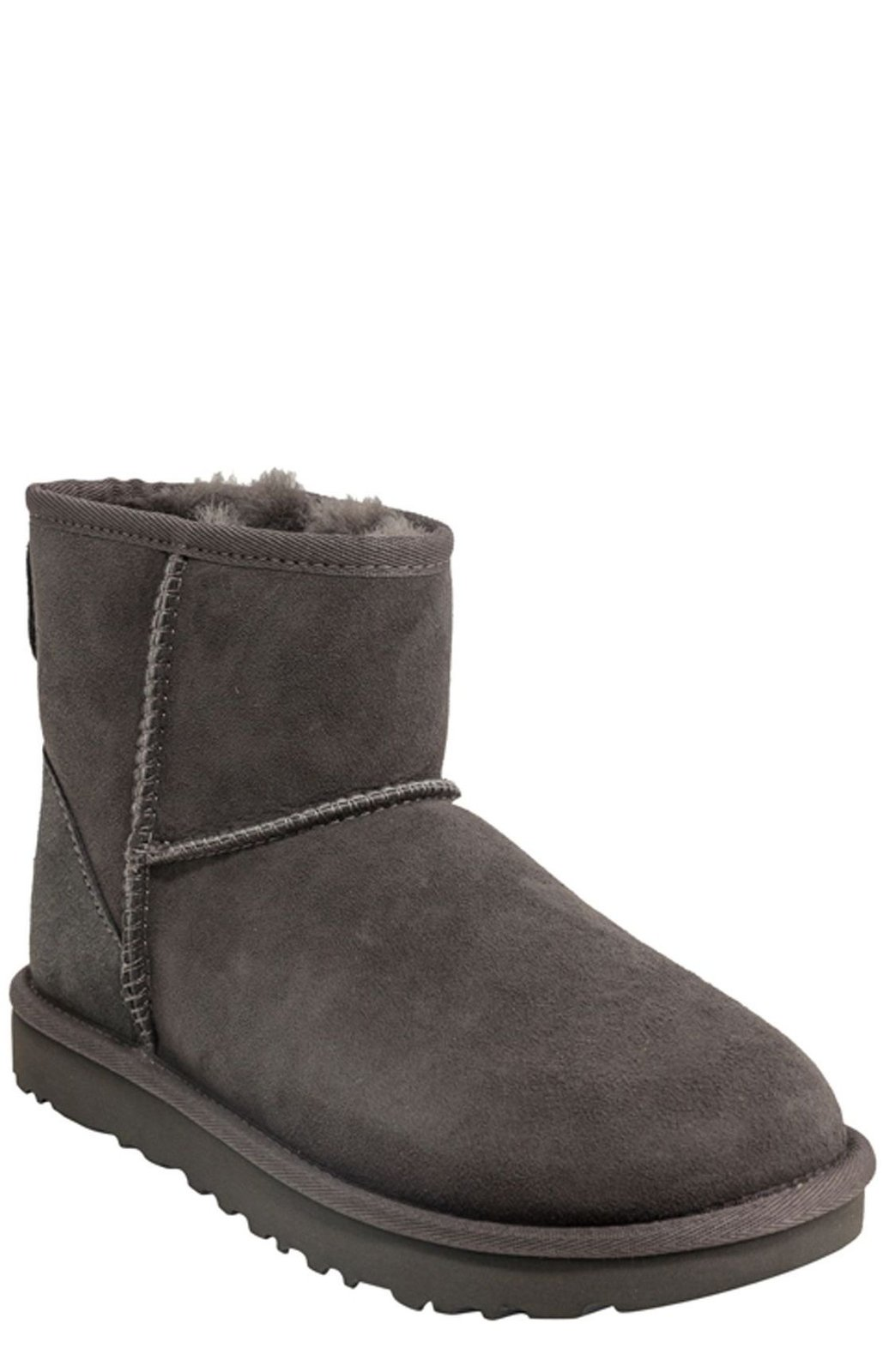 Suede Ankle Boots with Plush Shearling Lining