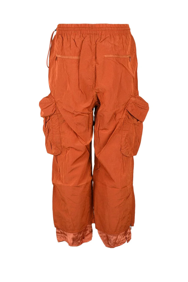 Nylon Track Pants - Brown