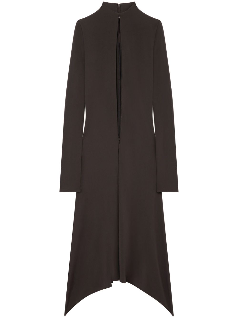 Brown Stretch Jersey Dress