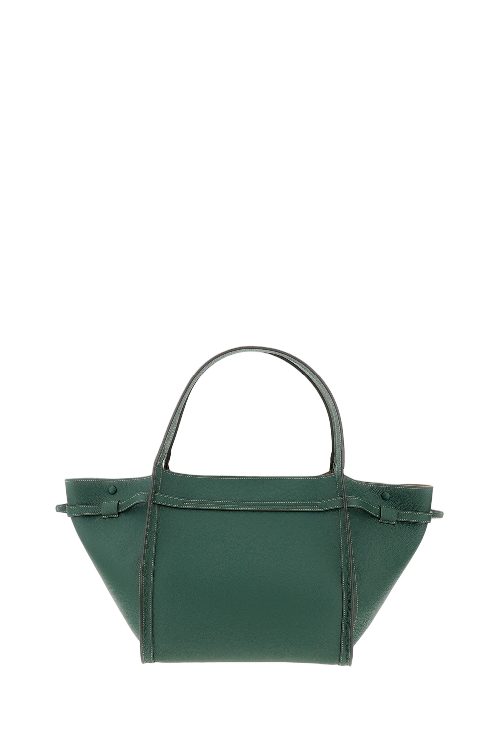 Green Medium Leather Shopping Bag