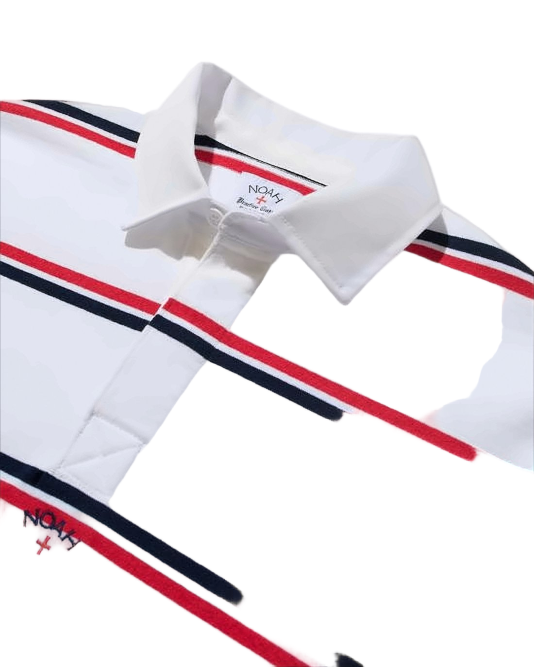 Horizontal Stripe Polo Shirt With Classic Collar