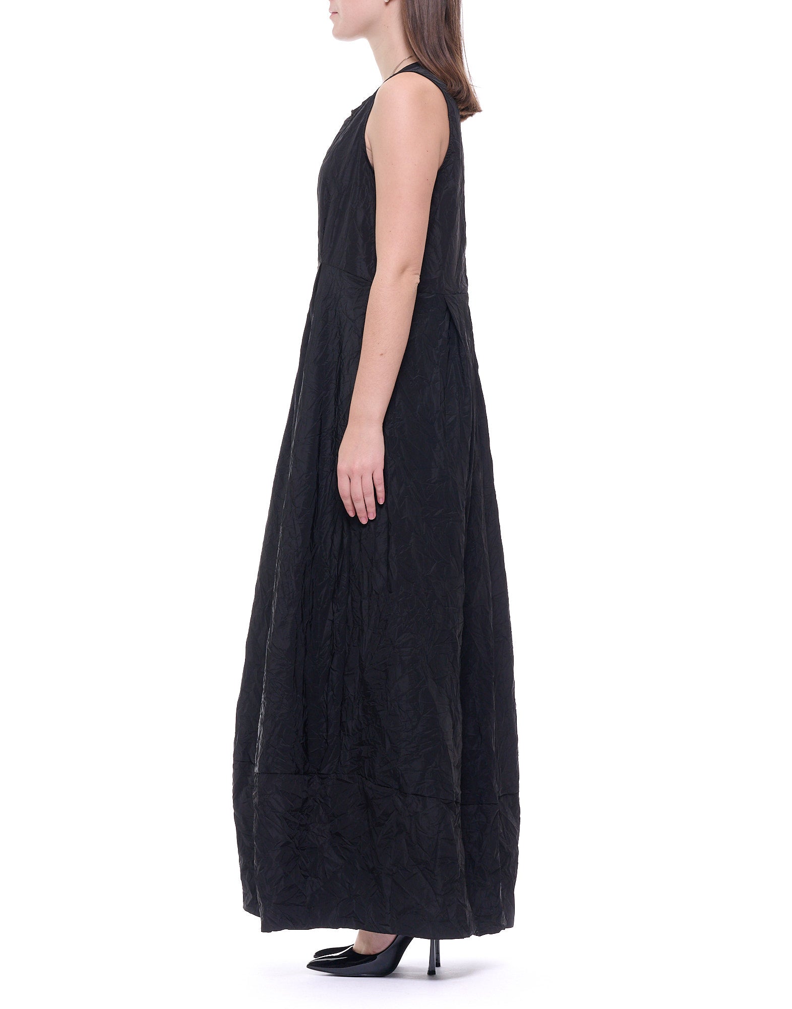 Sculptural Flared Bell Dress