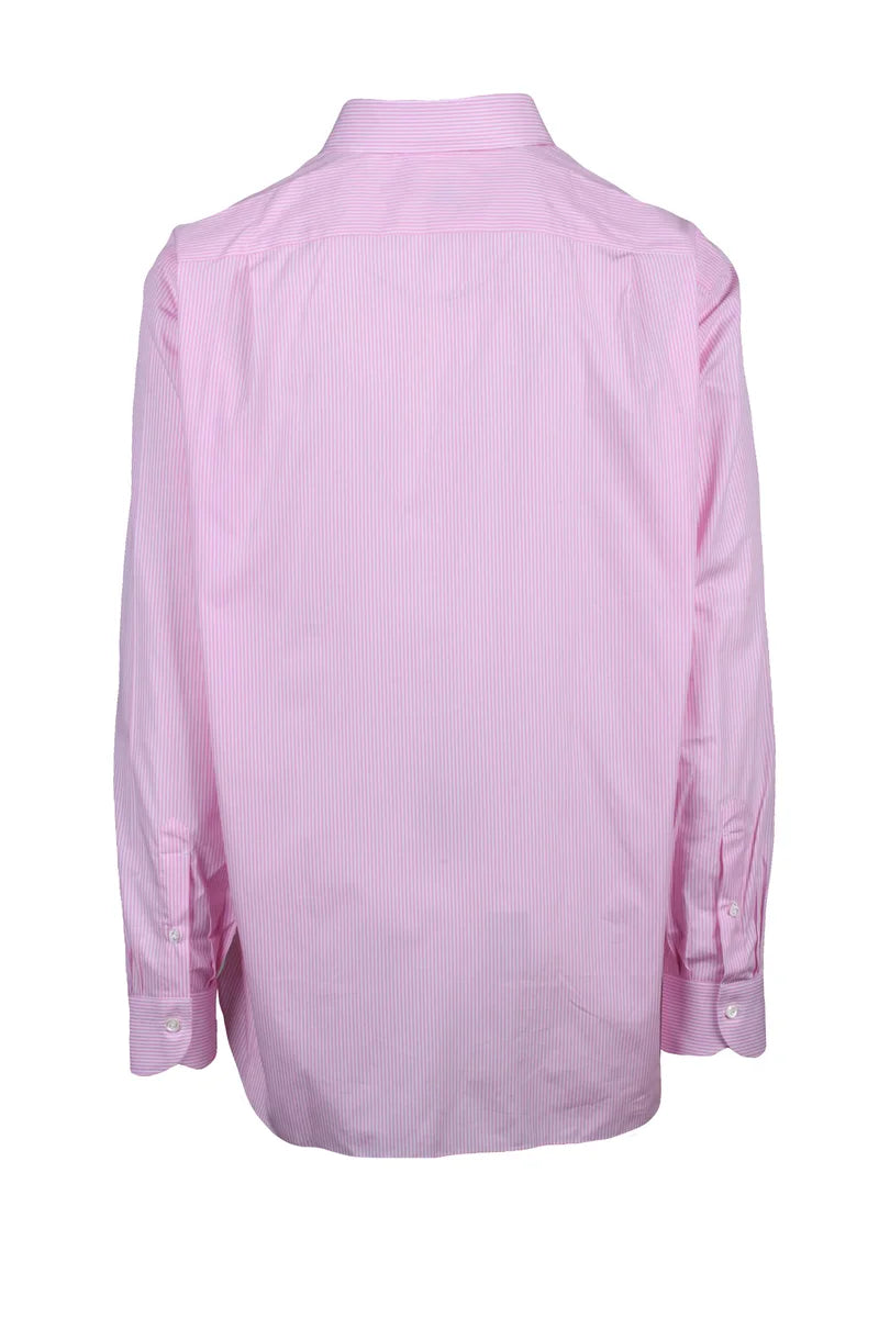 Cotton Shirt - White/Pink