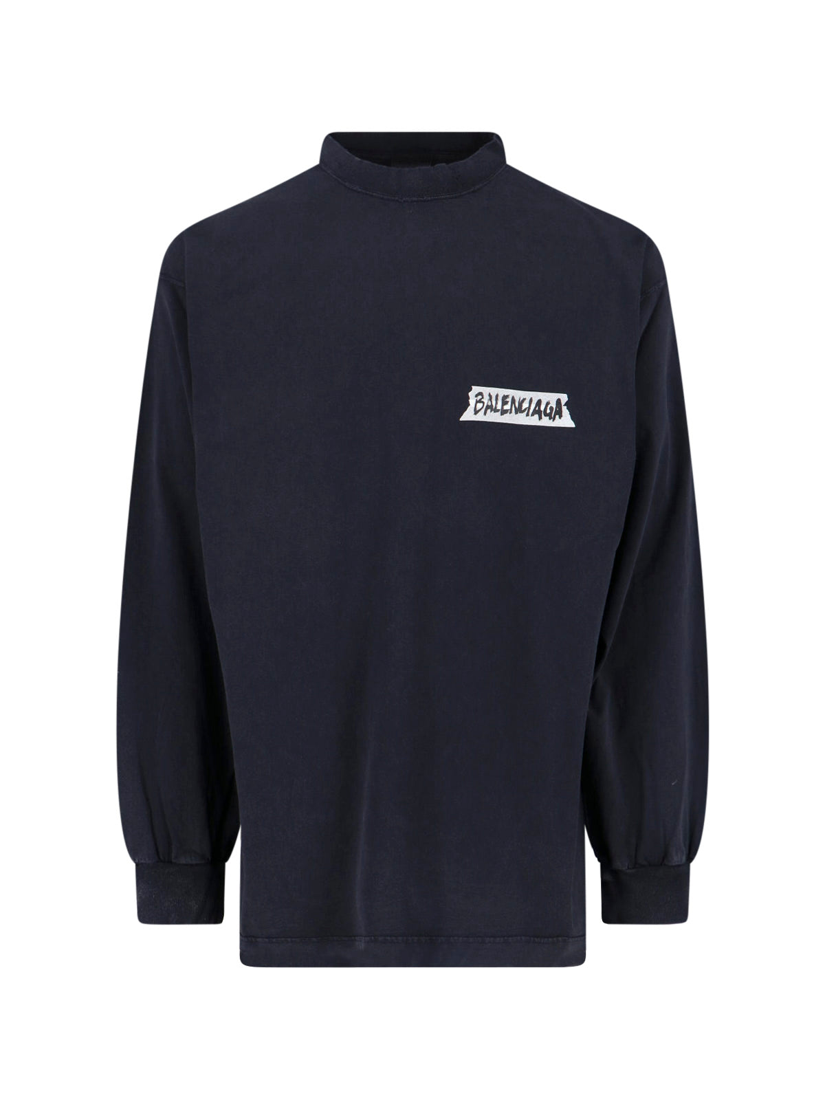 "Masking Tape" Long Sleeve T-Shirt – Black