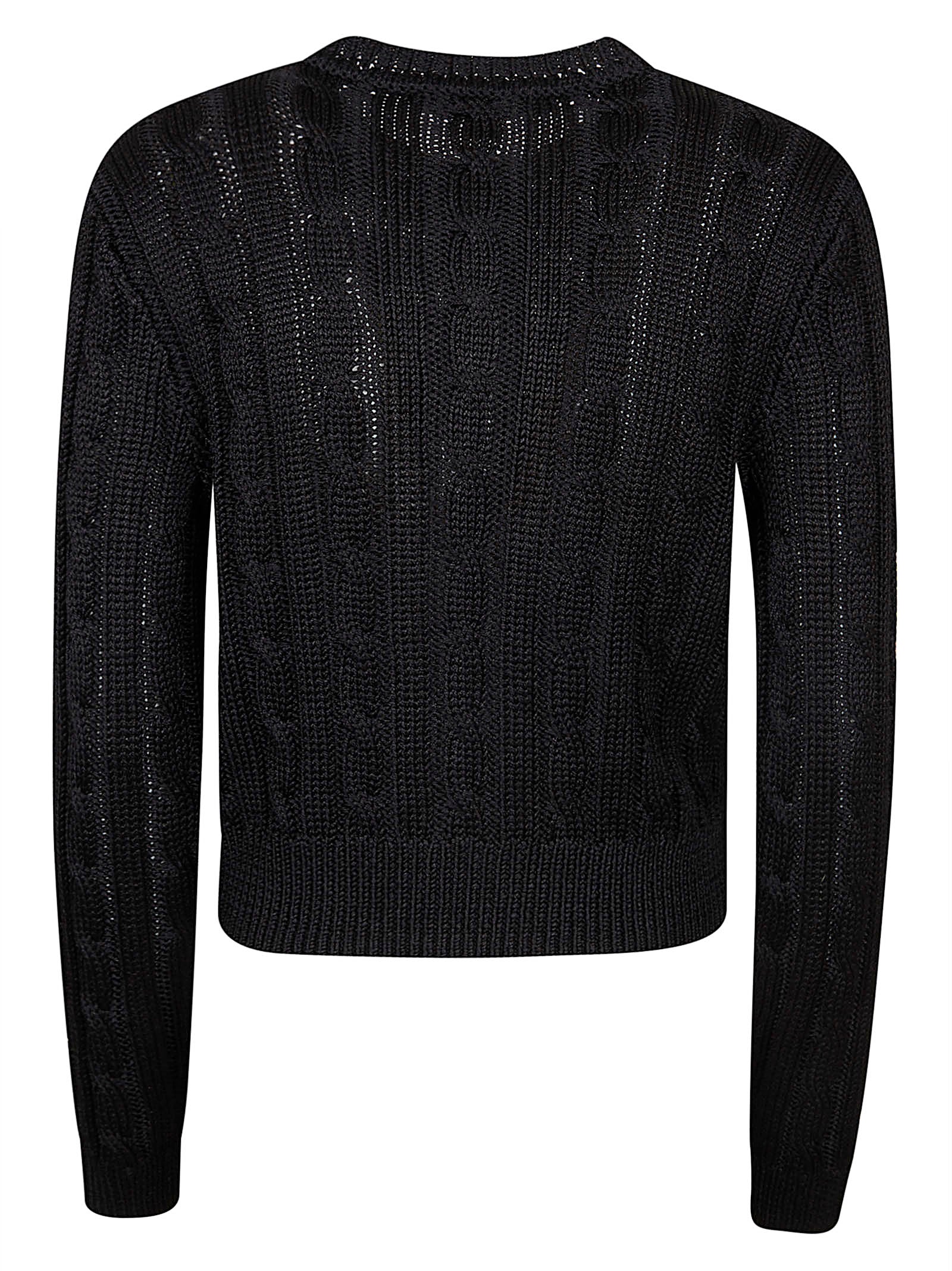 Cropped Button-Up Sweater