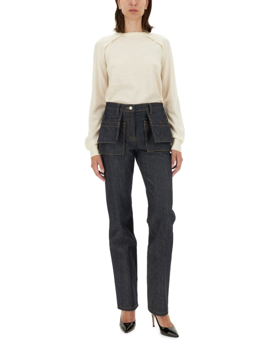 Relaxed-Fit Wool And Silk Blend Top
