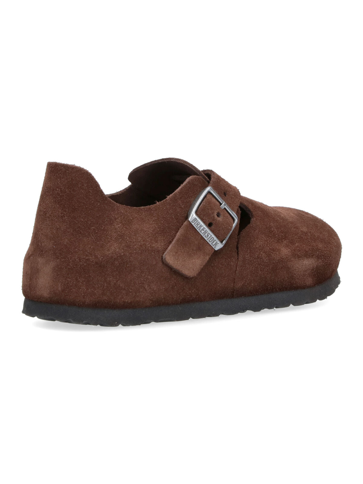 Brown Closed-Toe Adjustable Suede Sandals