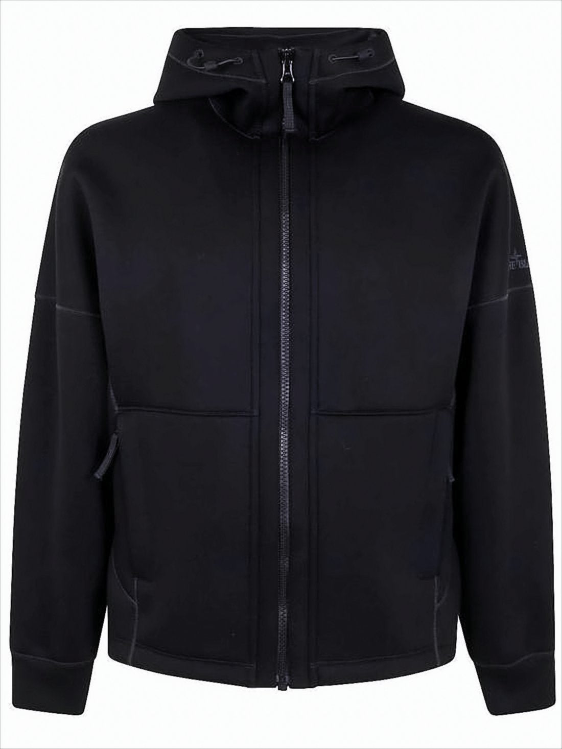 Minimalist Black Hooded Jacket