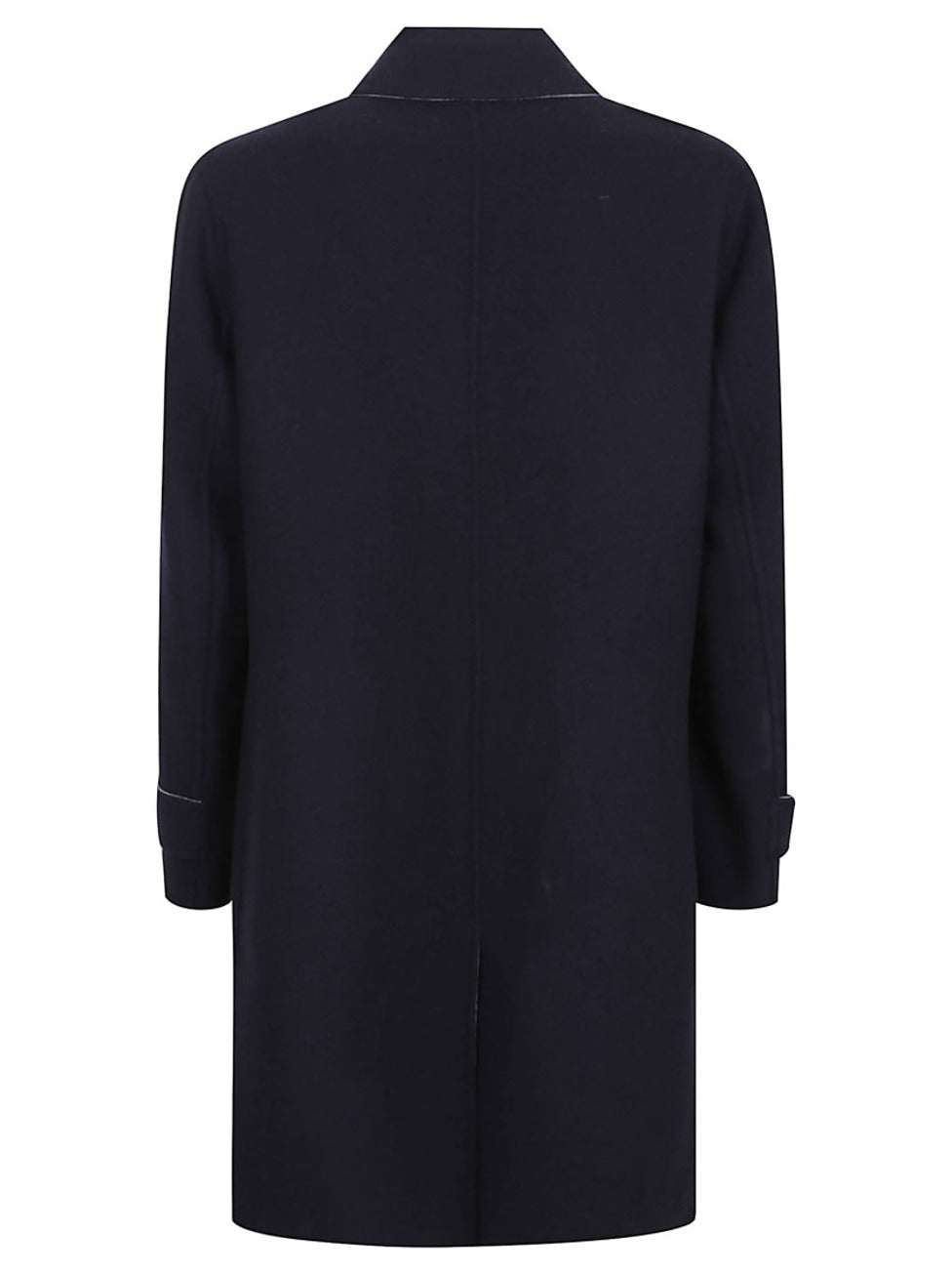 Reversible Wool Coat With Design