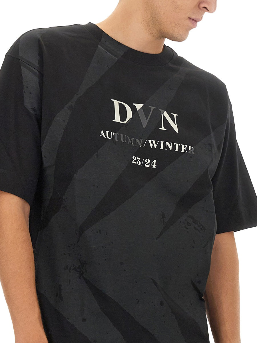 Cotton T-Shirt With Signature Logo Detail