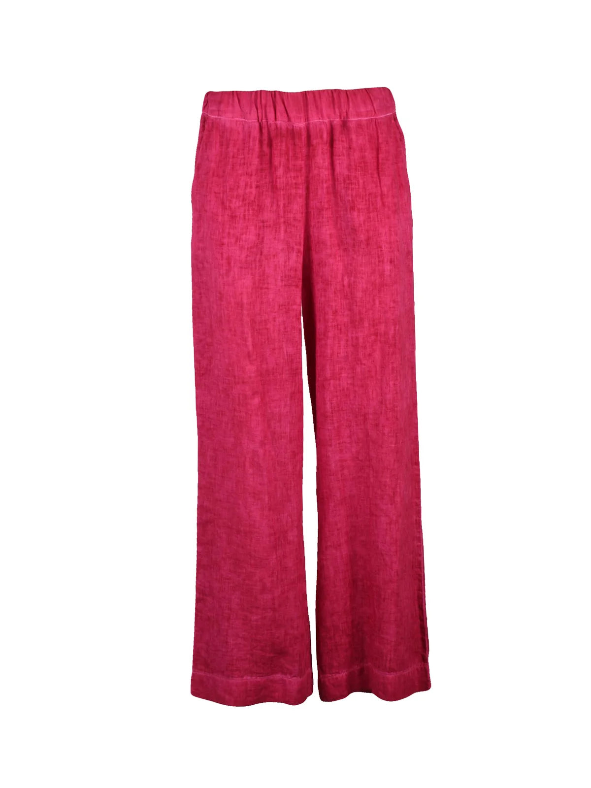 Fuchsia Linen Trackpants