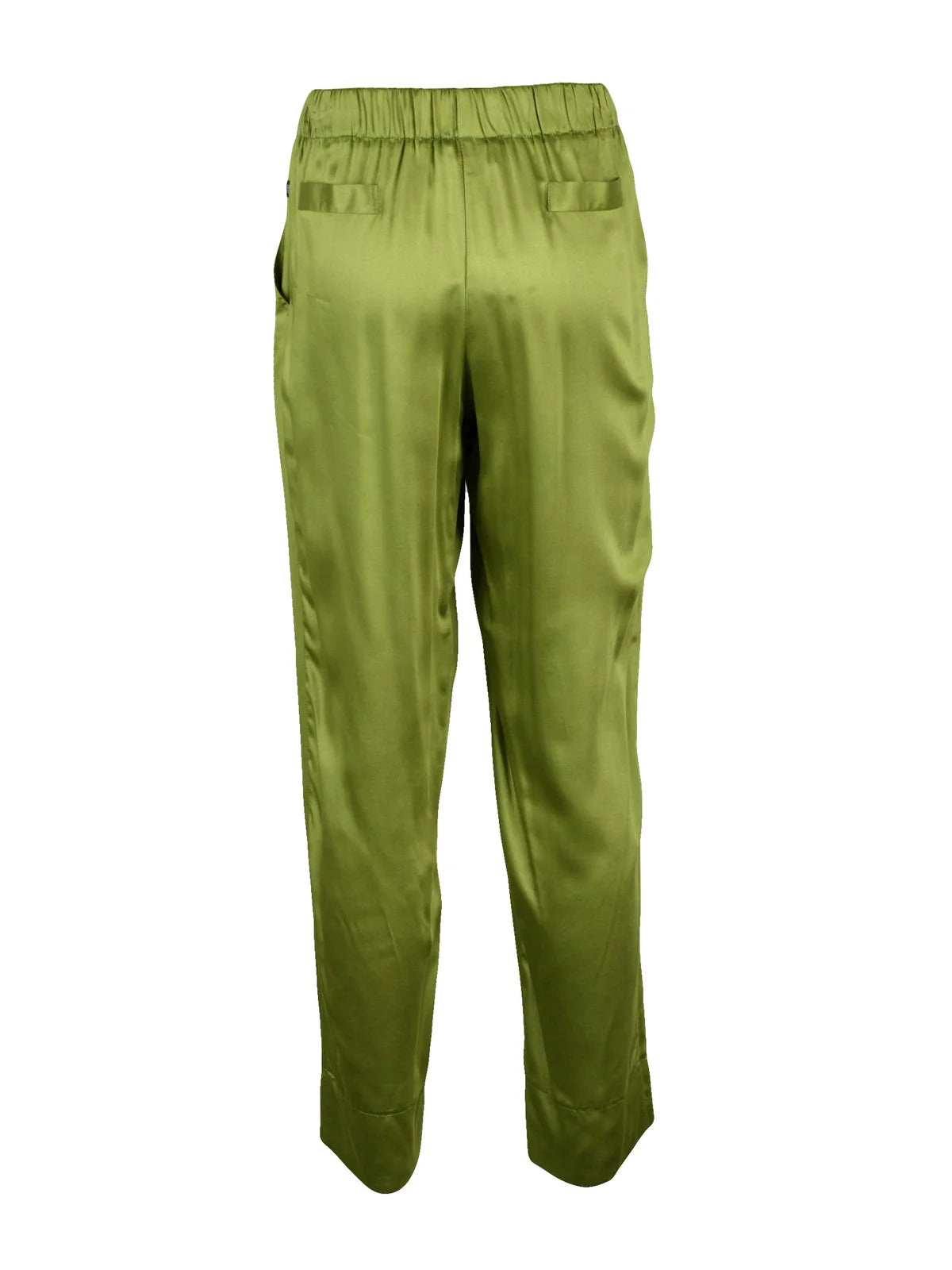 Ella Lago Di Como Women'S Satin Trousers - Acid Green