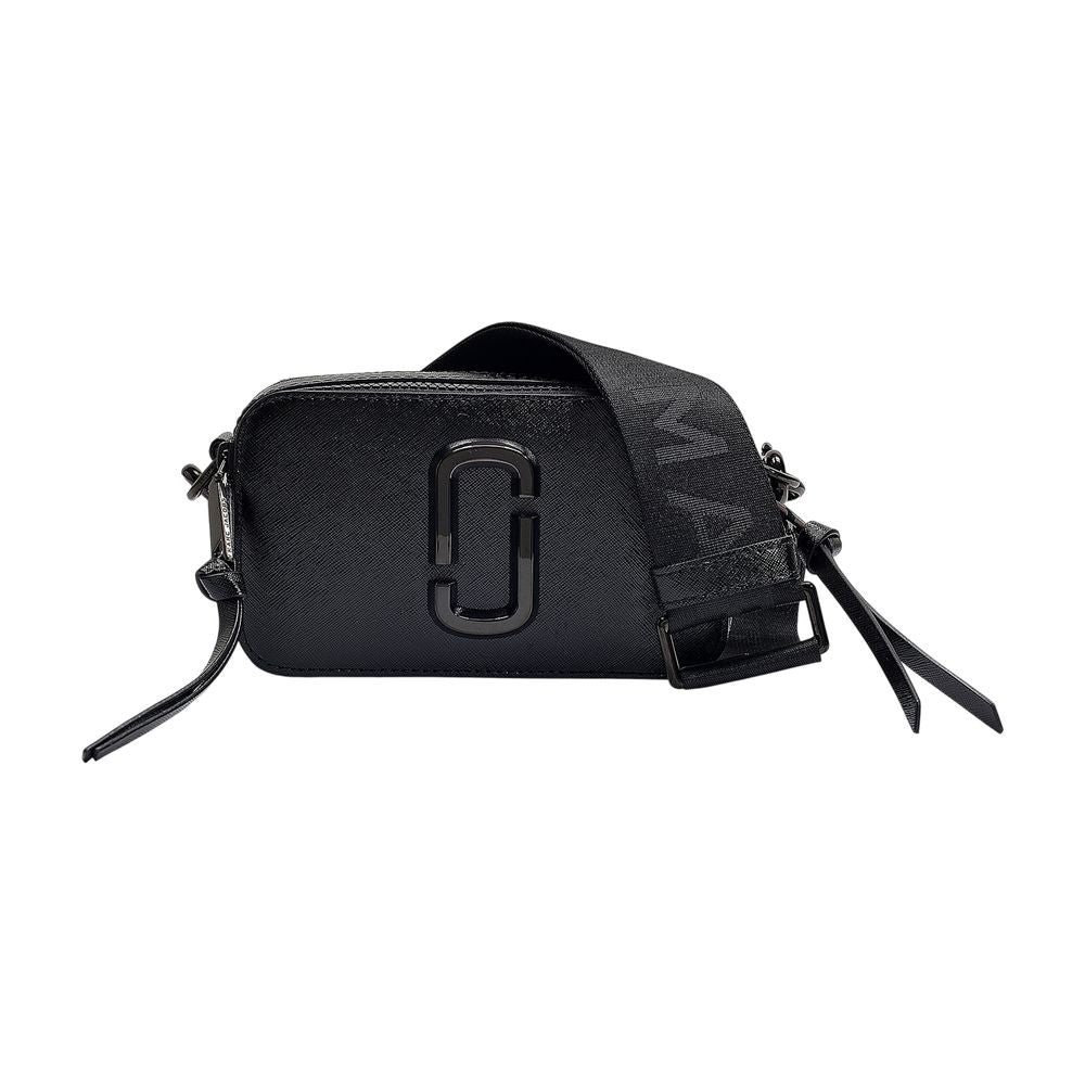 The Snapshot Crossbody - Black - Leather
