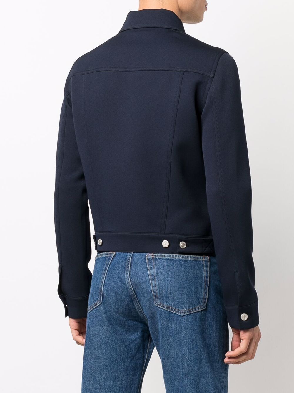 Navy Blue Cotton Jacket