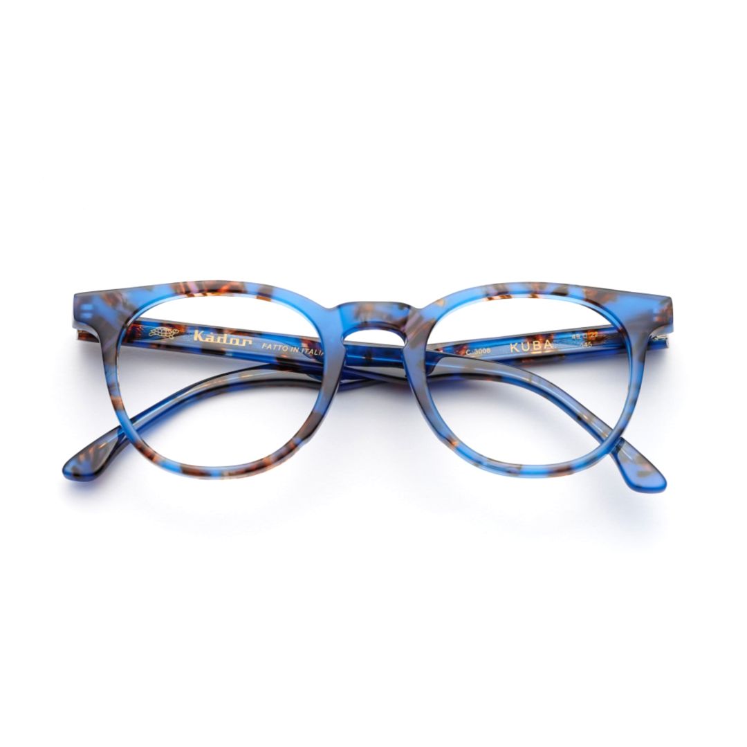 Kuba Translucent Blue and Tortoiseshell Cat-Eye Sunglasses