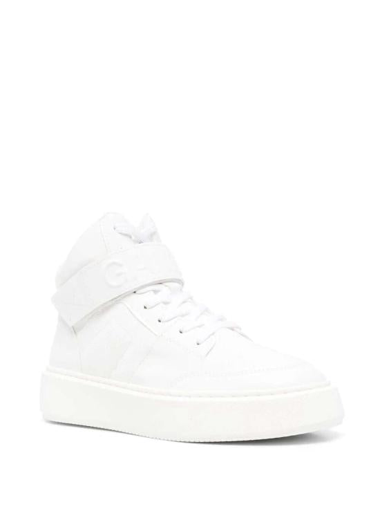 High-Top Monochrome Sneakers with Ankle Support