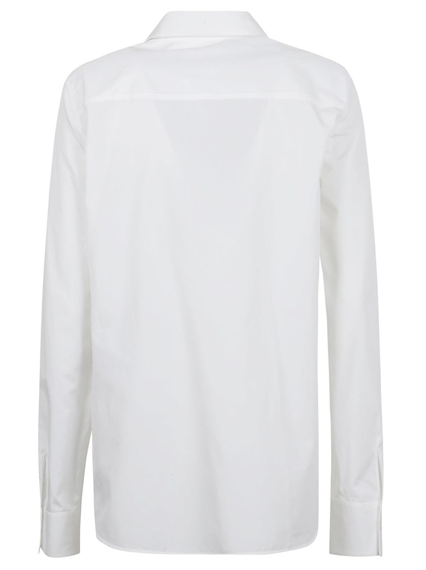 Minimalist Cotton Shirt With Button Closure