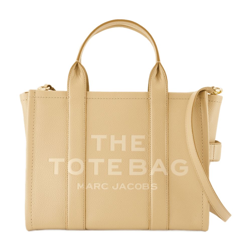 The Medium Tote - Leather - Camel
