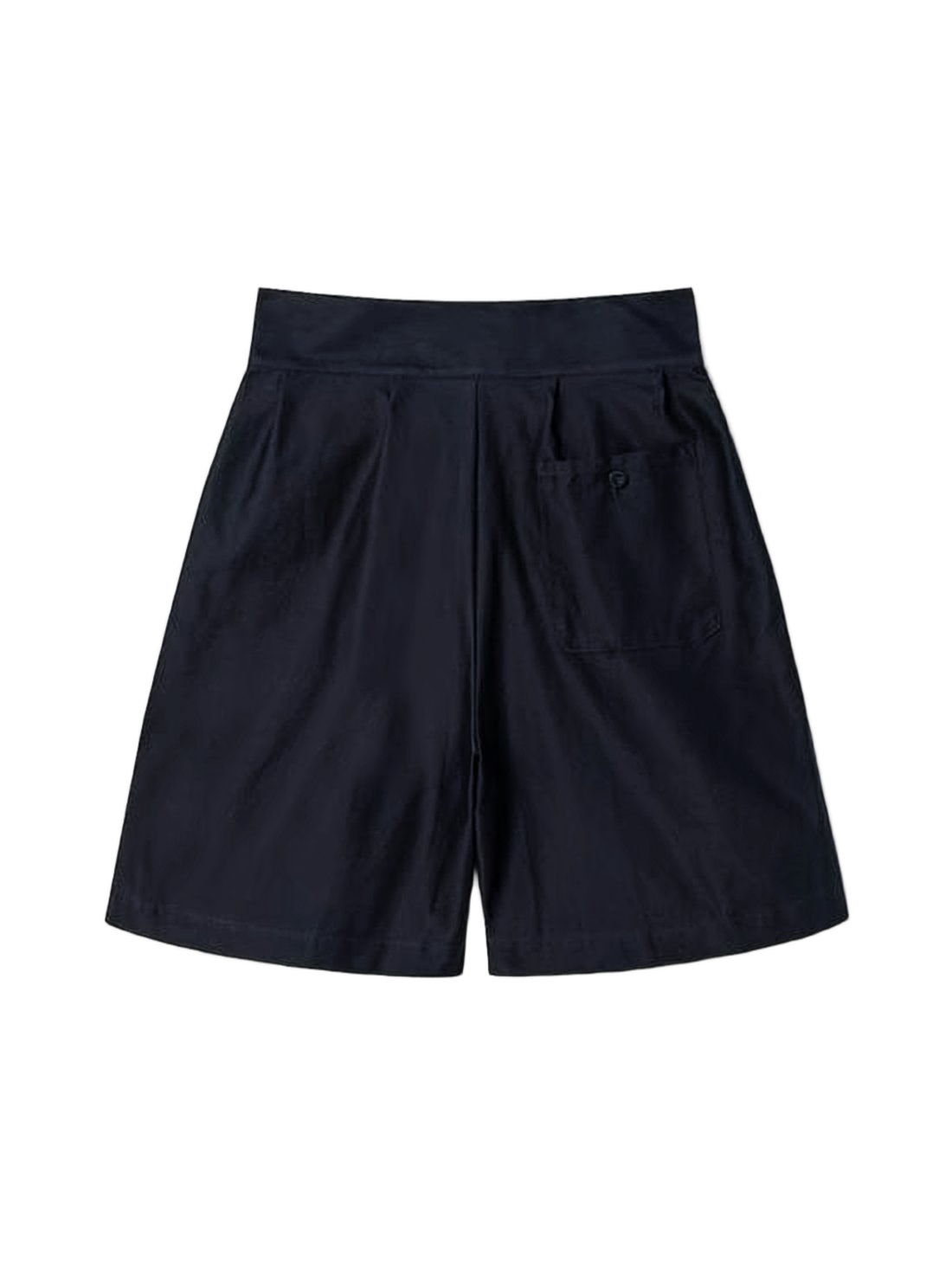 Tailored Black Shorts with High Waist