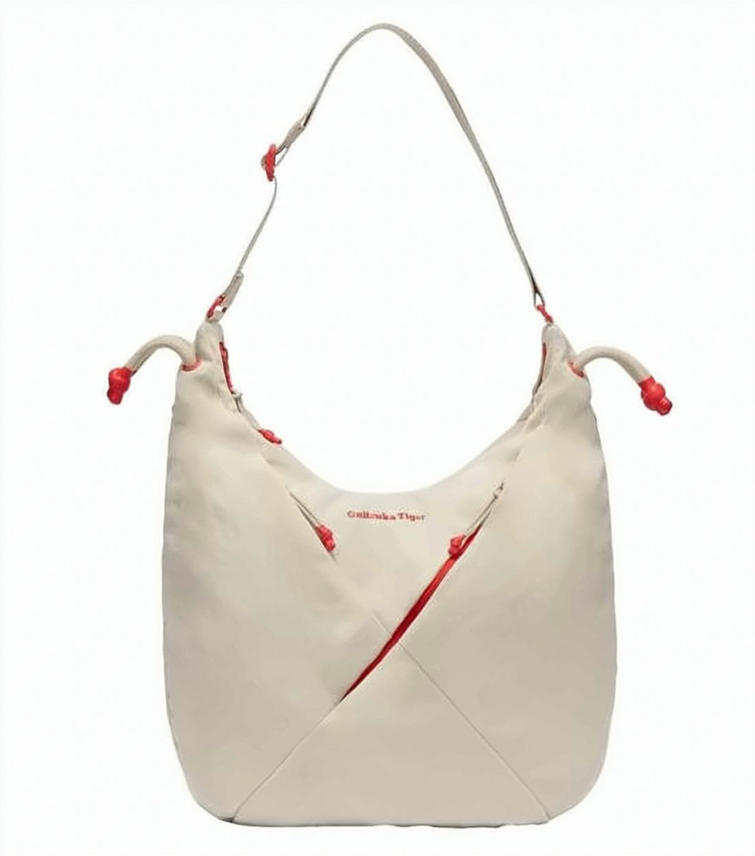Soft-textured Shoulder Bag with Unique Folded Design