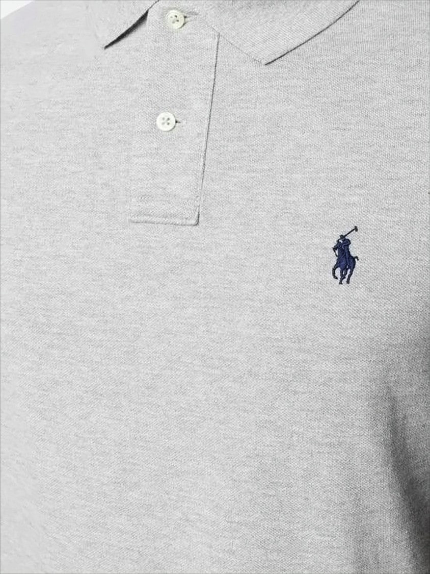 Short-Sleeve Polo Shirt With Ribbed Collar And Embroidered Logo