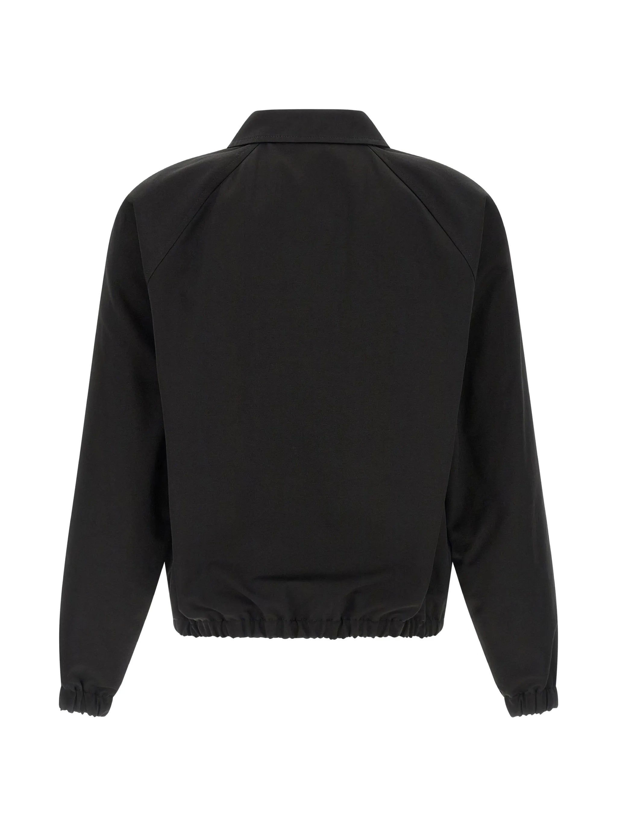 Black Vgold Cropped Cotton Jacket