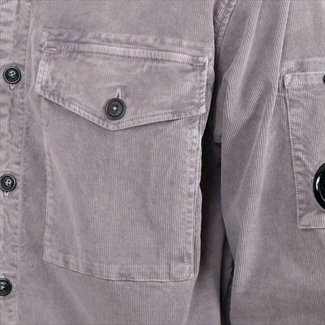 Soft Corduroy Jacket With Button-Up Front And Flap Pocket