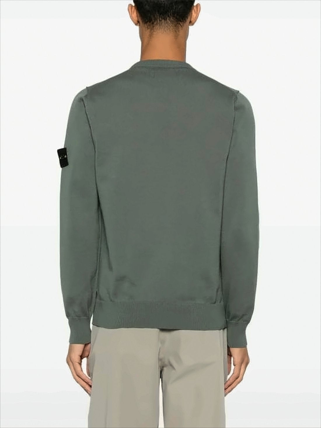 Minimalist Green Knit Sweater