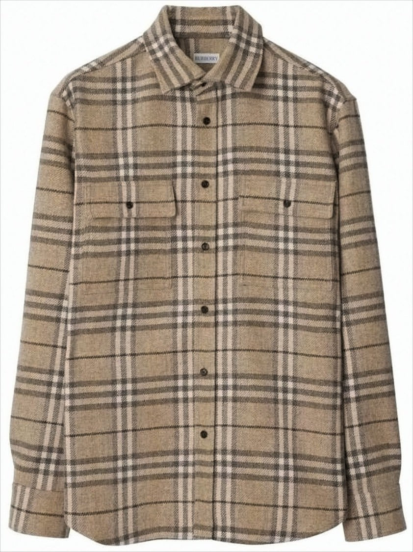Classic Plaid Long-Sleeve Shirt In Wool
