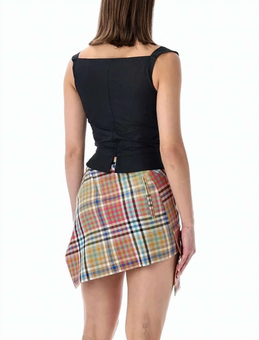 Draped V-Neck Sleeveless Top