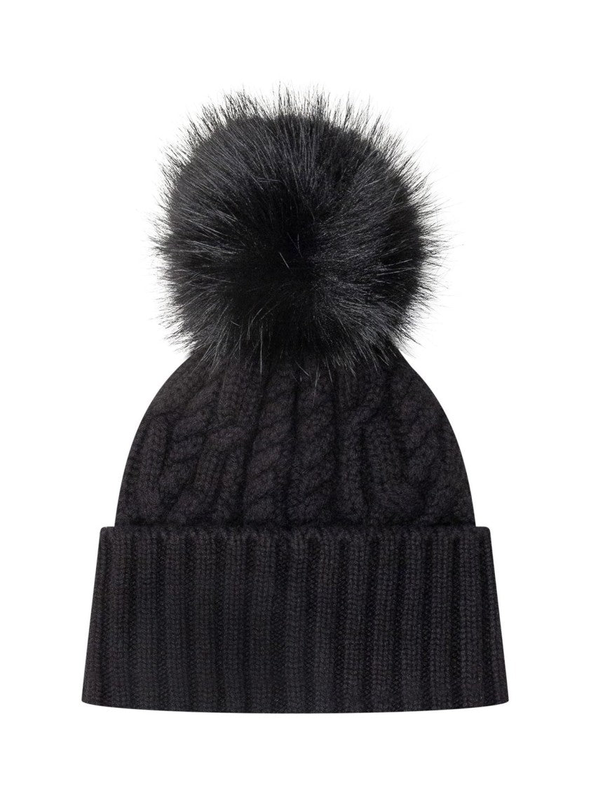 Textured Cable Knit Beanie