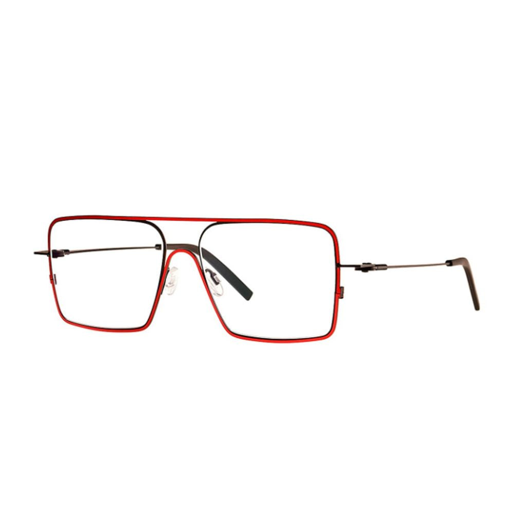Rectangular Eyewear with Stainless Steel Frame