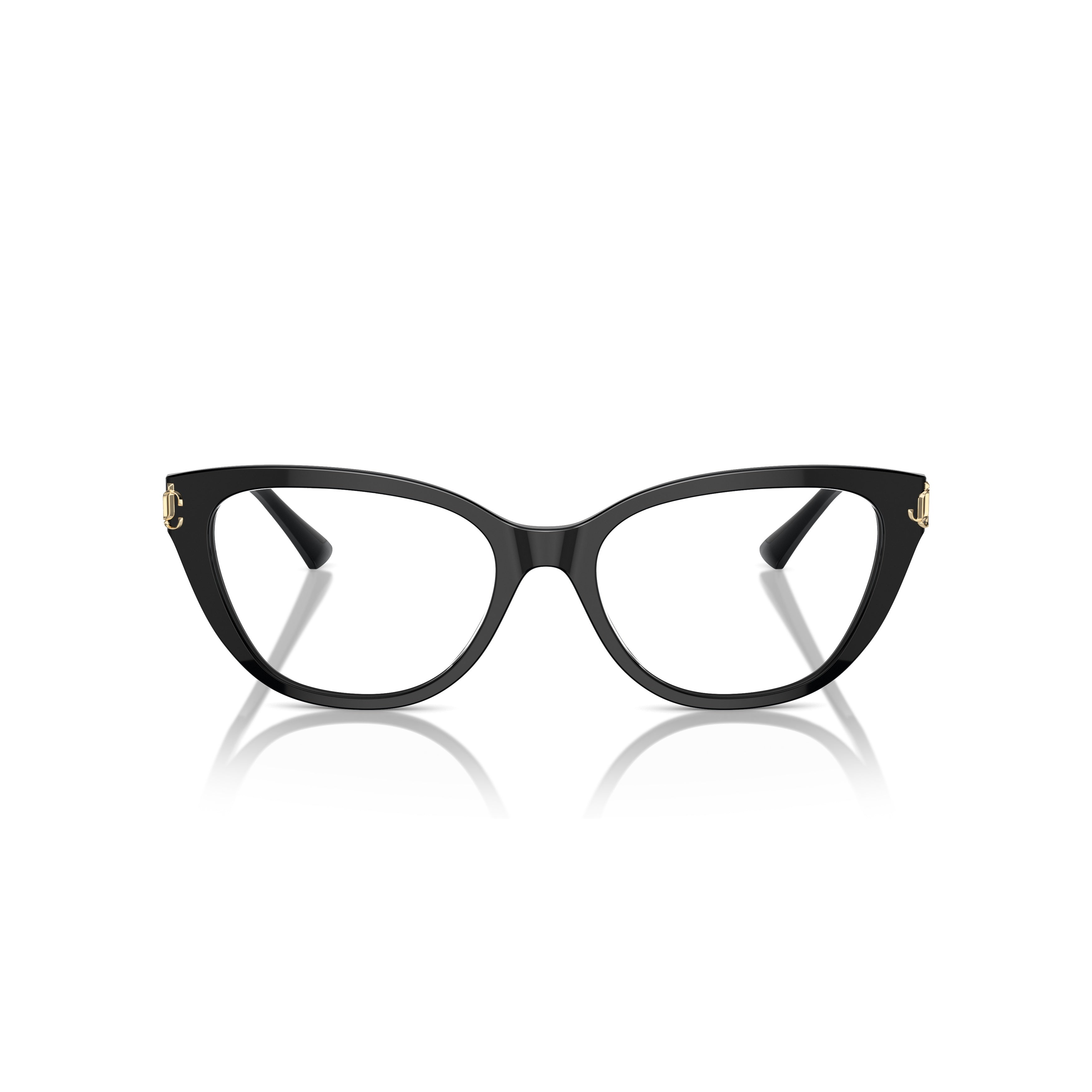 0jc3011 Glossy Black Acetate Cat-Eye Sunglasses
