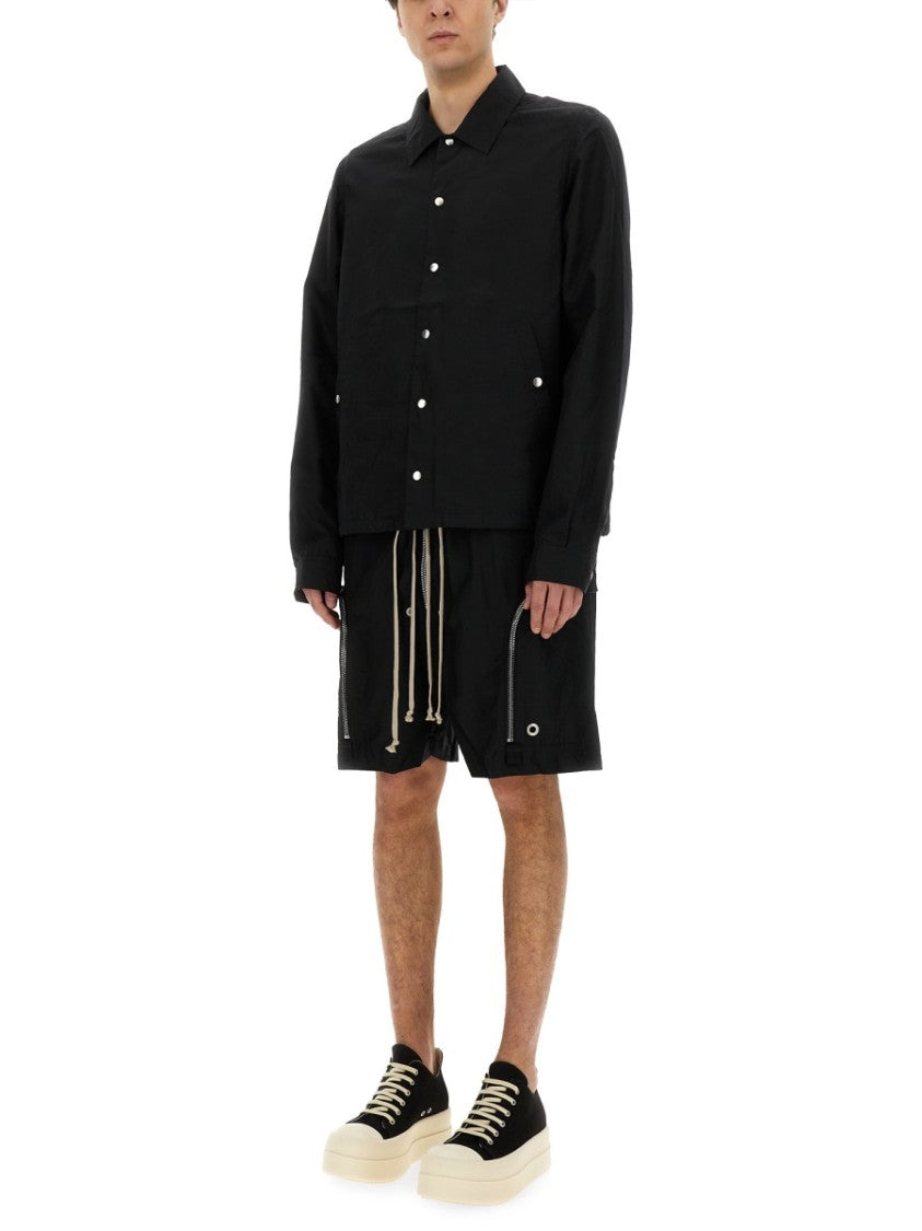 Buttoned Jacket With Design