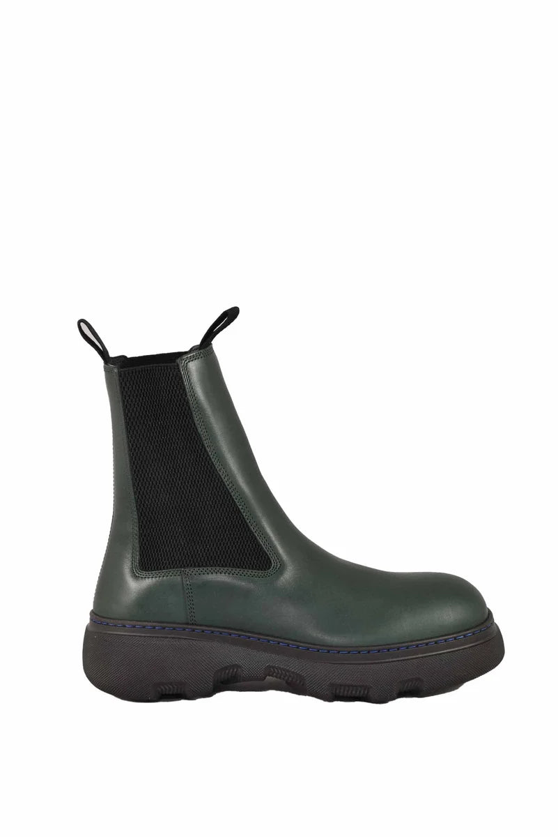 Creeper Chelsea Boots - Green