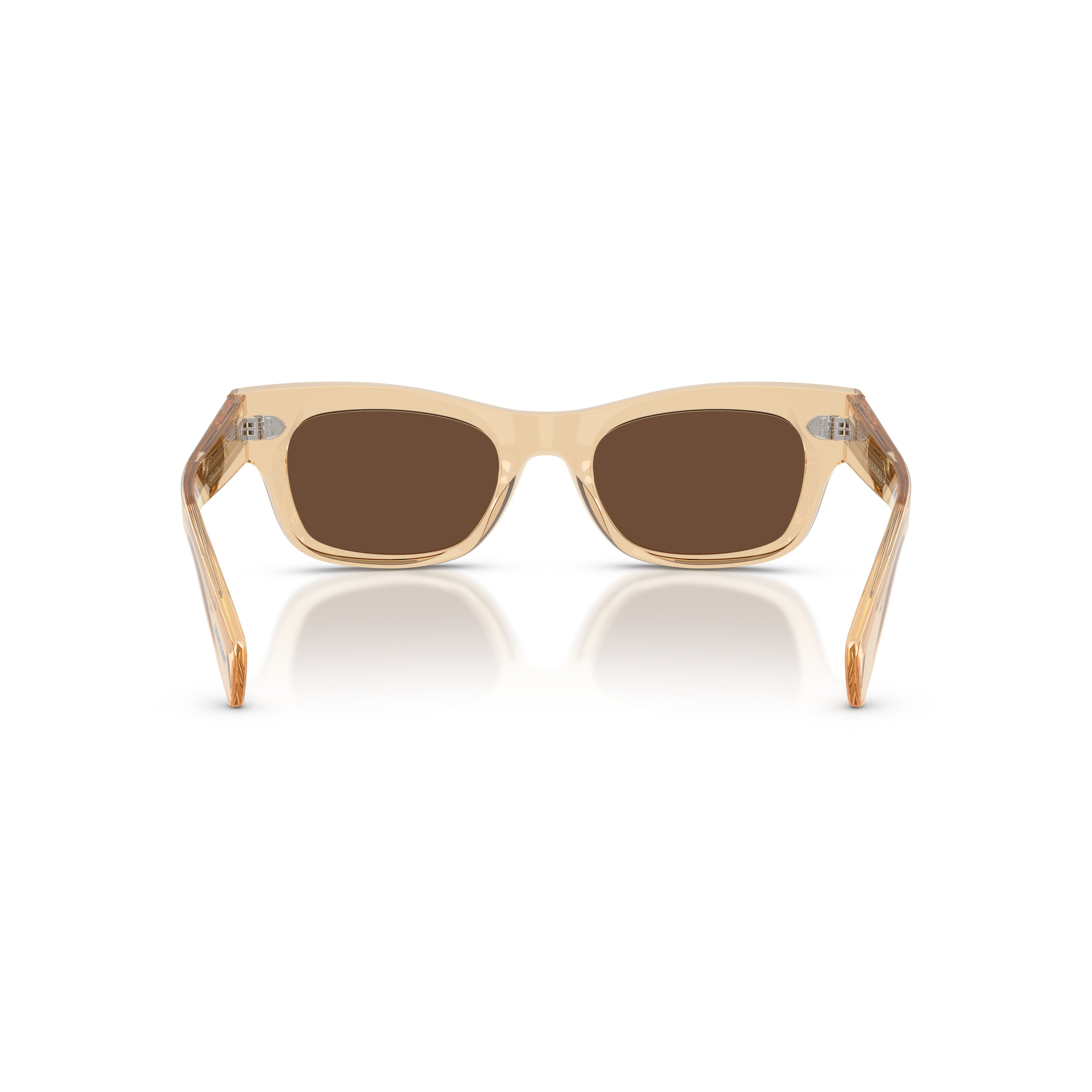 0ov5609su Translucent Beige Acetate Sunglasses with Brown Lenses