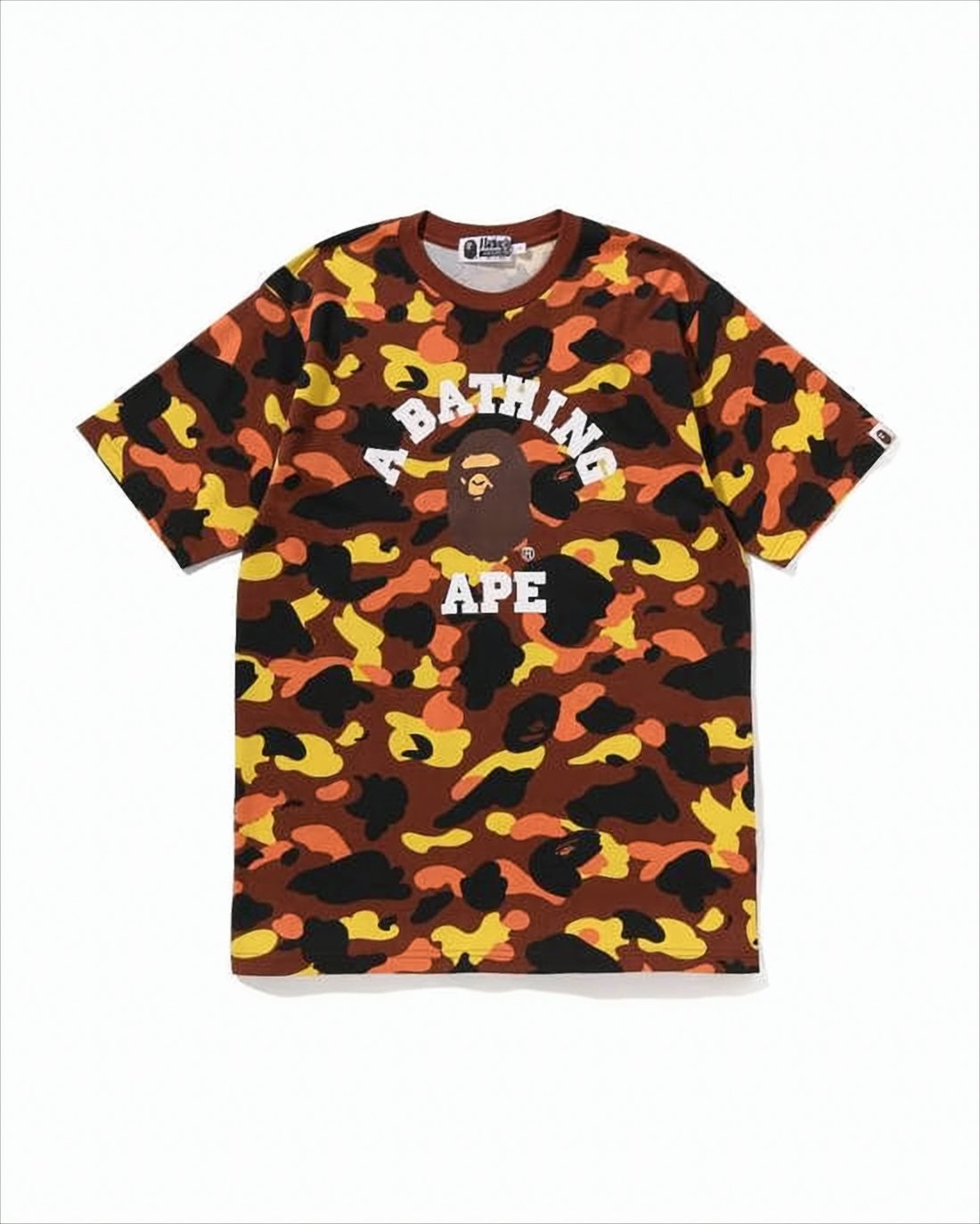 Bold Camouflage Printed T-Shirt with Ape Graphic