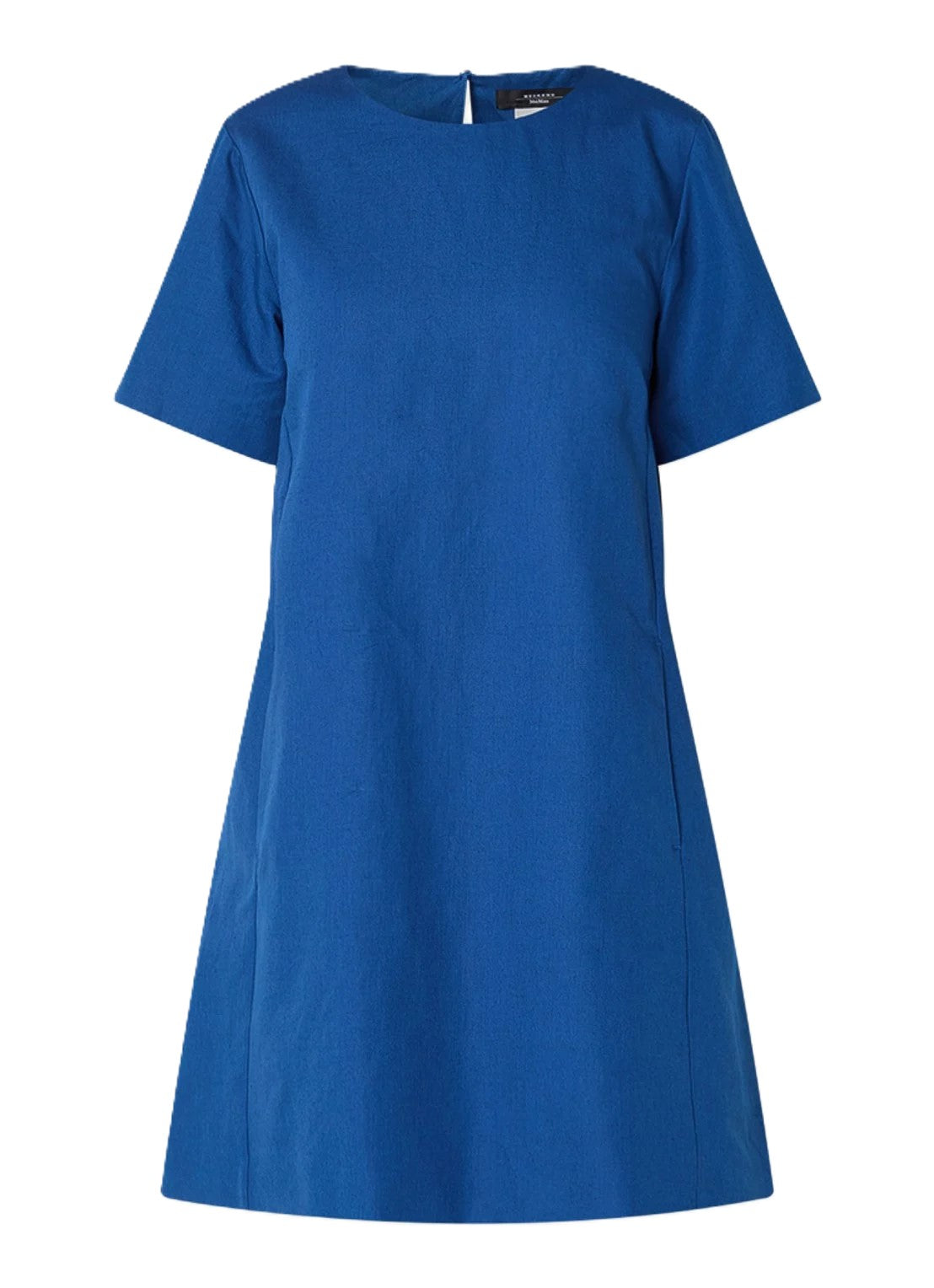 Straight Mini Dress with Keyhole Back Closure