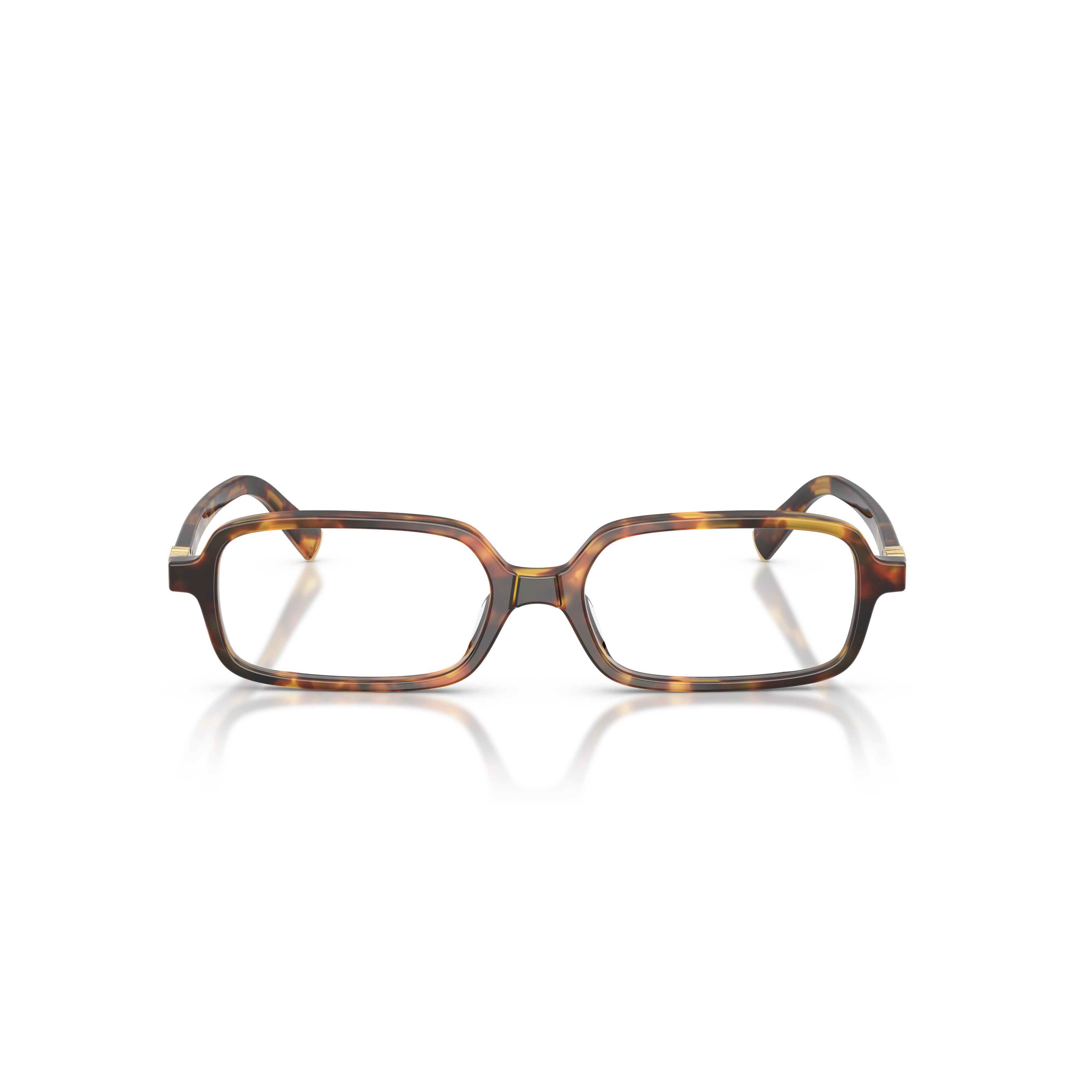 0mu 01yv Rectangular Tortoiseshell Acetate Eyeglasses