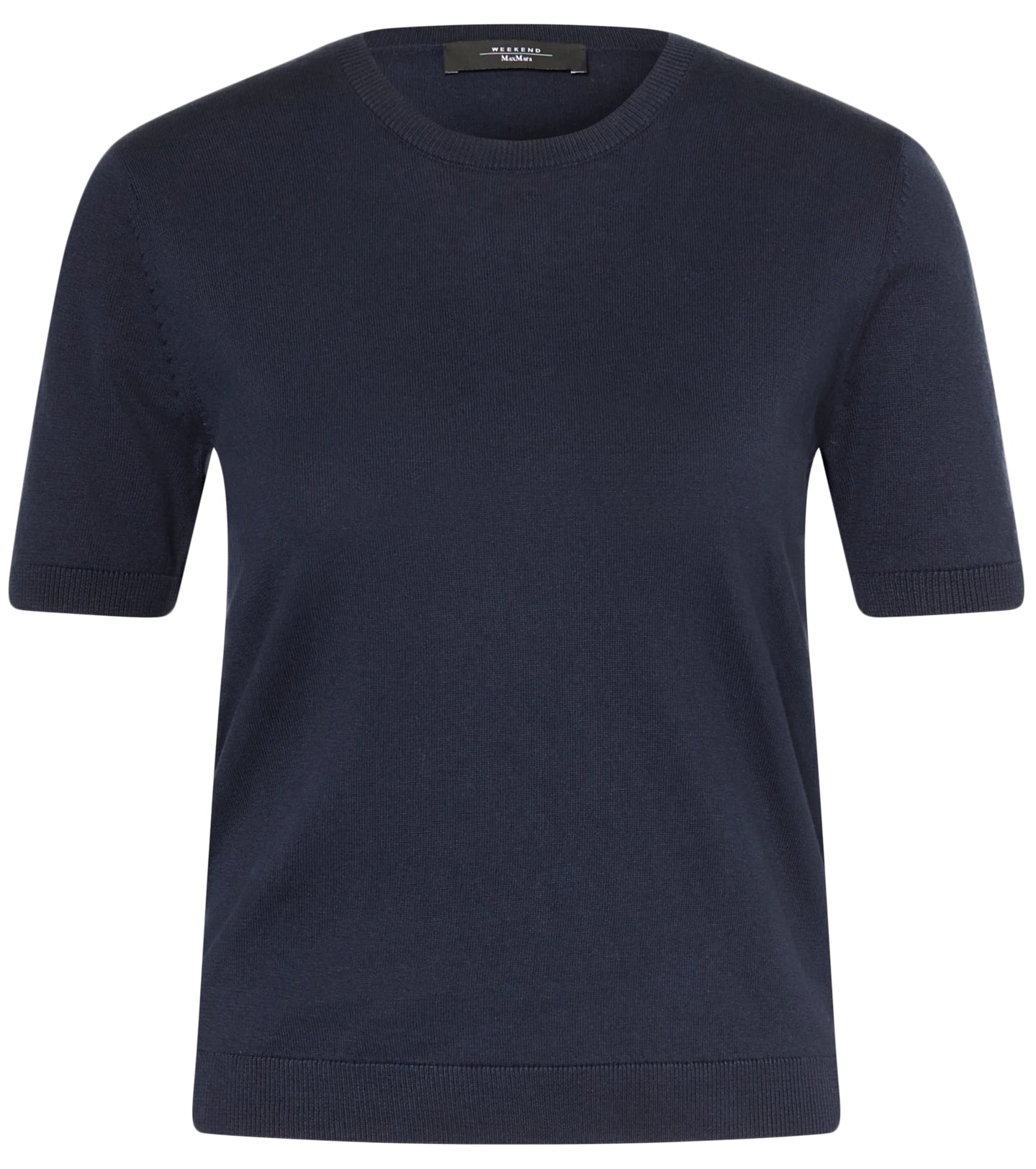 Cropped Short-Sleeved with Classic Crew Neckline