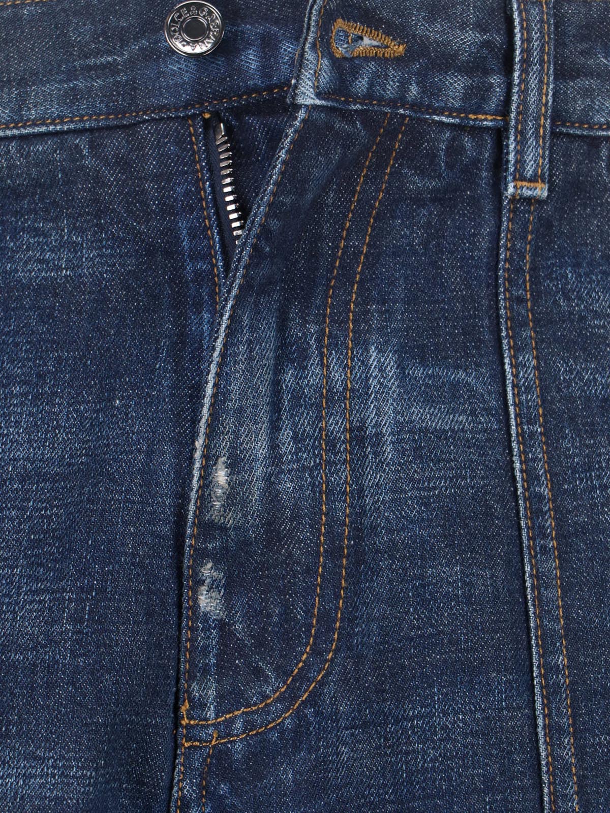Medium-Rise Straight Leg Cargo Jeans