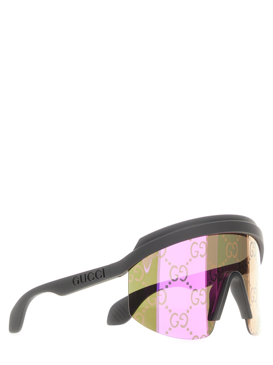 Rubberized Frame Sunglasses with Subtle Logo Detail