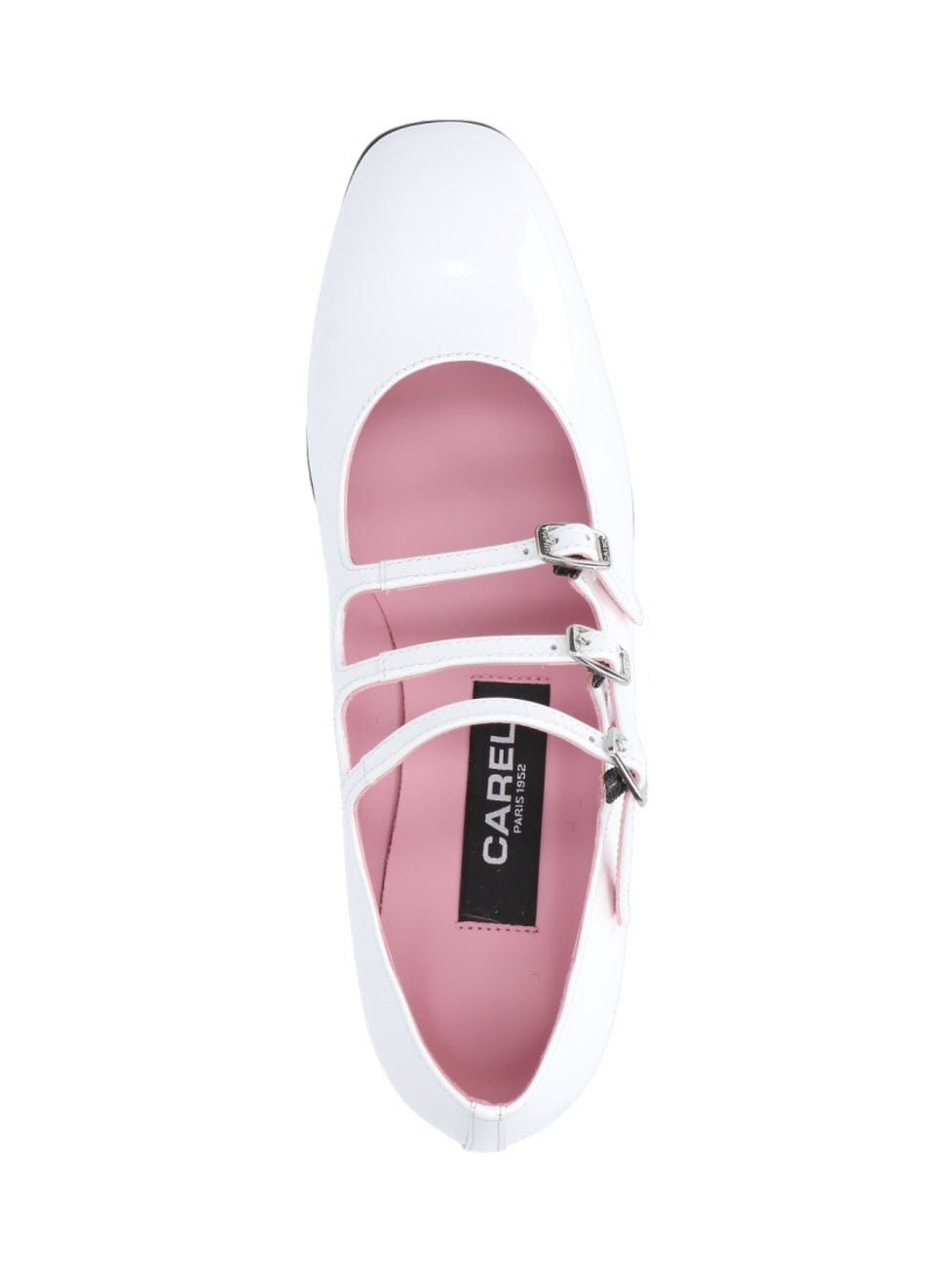 Mary Jane Pumps "Ariana" In White Patent Leather