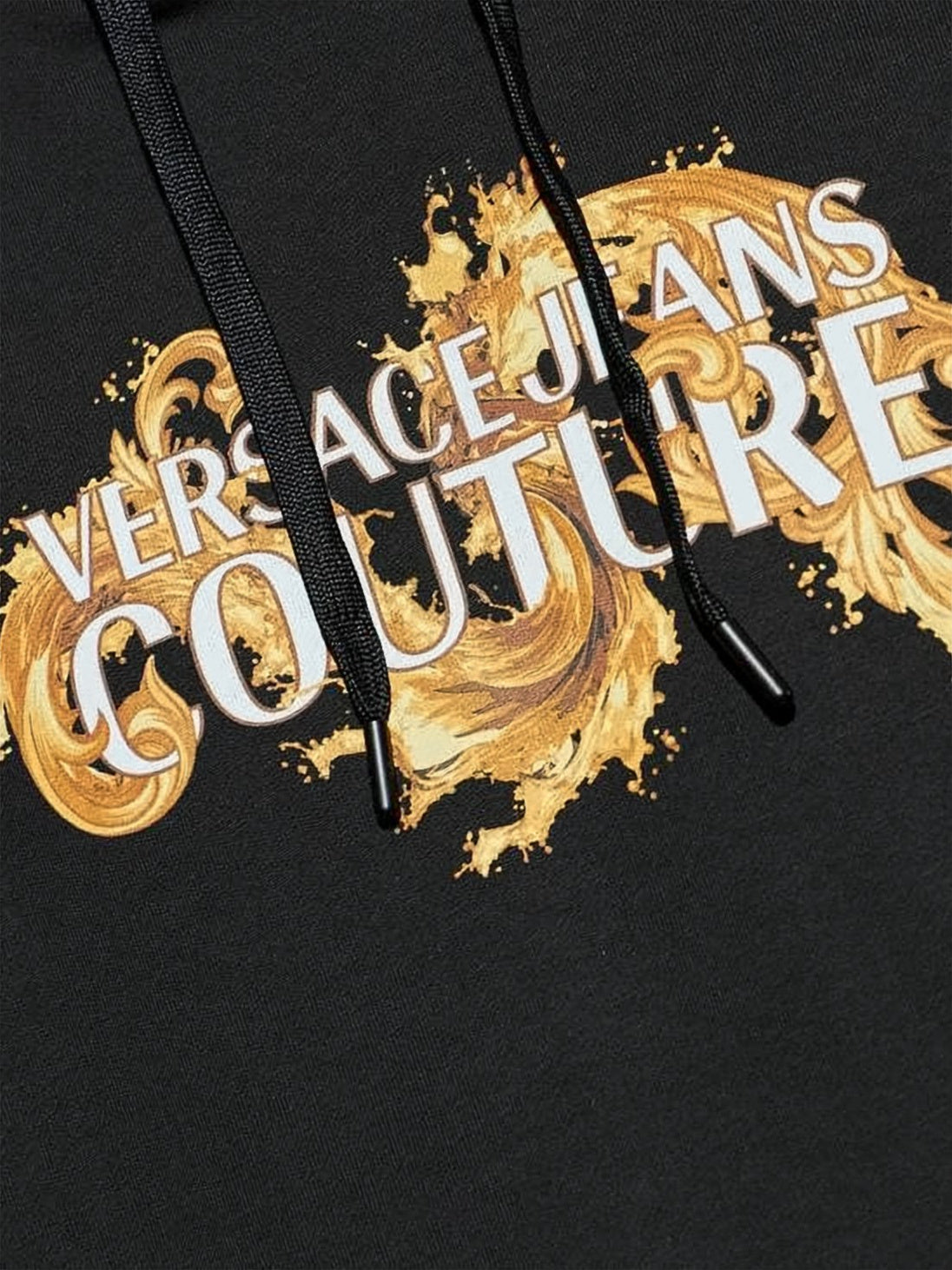 Pullover Hoodie With Baroque Detailing