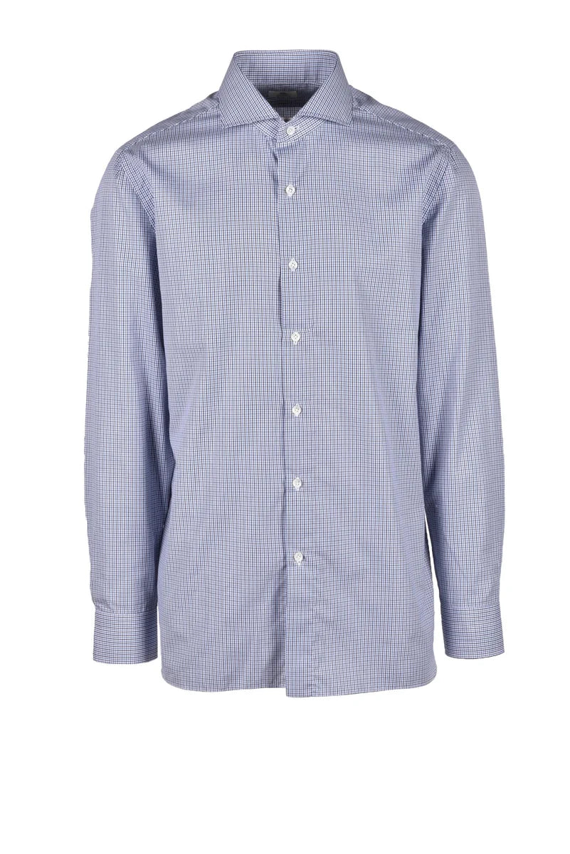 Cotton Shirt - White/Blue